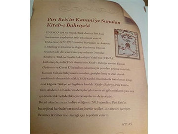 Piri Reis'in Kanuni'ye 
Sunulan Kitab- Bahriye'si